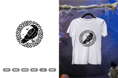 Viking Raven SVG &amp; Clipart Product Image 1