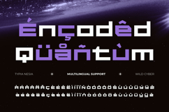 Wild Cyber - Modern Futuristic Expanded Boxy Sans Font Product Image 2