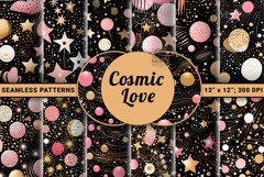 "Cosmic Love" - Astral Digital Papers Product Image 1