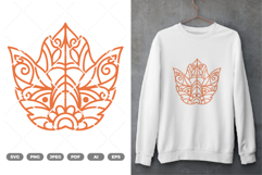 Mandala Maple Leaves SVG &amp; Clipart Product Image 1
