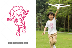 Cute Robot SVG &amp; Clipart Product Image 1