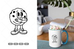 Cartoon Cookie Mascot SVG &amp; Clipart Product Image 1