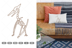 Dinosaur Skeleton SVG &amp; Clipart Product Image 1