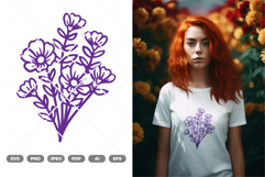 Flowers SVG &amp; Clipart Product Image 1