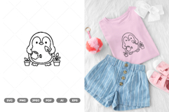Kawaii Penguin SVG &amp; Clipart Product Image 1