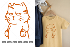 Funny Cat SVG &amp; Clipart Product Image 1