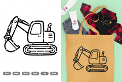 Excavator SVG &amp; Clipart Product Image 1