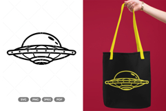 UFO SVG &amp; Clipart - Outer Space SVG Product Image 1