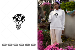 Hearts Bouquet SVG &amp; Clipart Product Image 1