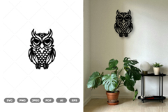 Owl Wall Decor SVG &amp; Clipart Product Image 1