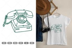 Classic Telephone SVG &amp; Clipart Product Image 1