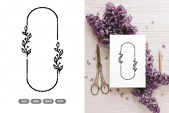 Wedding Floral Frame SVG &amp; Clipart Product Image 1