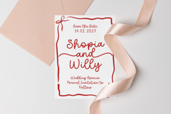 I Love You - Invitation Font Product Image 4