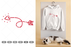 Love Arrow SVG &amp; Clipart Product Image 1