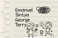 Children’s Scribbles Fun Kids Doodle Font Product Image 2