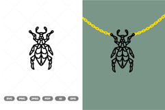 Geometrical Bug Necklace SVG &amp; Clipart Product Image 1