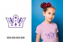 Crown Doodle SVG &amp; Clipart Product Image 1