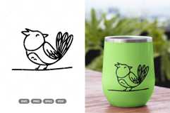 Spring Bird SVG &amp; Clipart Product Image 1