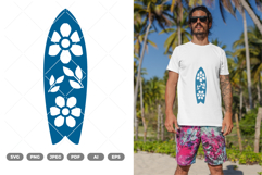 Surfboard SVG &amp; Clipart Product Image 1