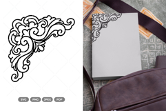 Geometric Corner Doodle SVG &amp; Clipart Product Image 1