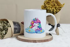 Adorable Baby Rainbow Unicorn Png Clip Art Product Image 3