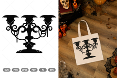 Creepy Candelabra SVG &amp; Clipart Product Image 1