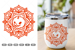 Mandala Pumpkin SVG &amp; Clipart Product Image 1