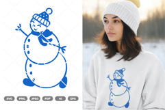 Snowman SVG &amp; Clipart Product Image 1