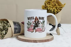 Boss Babe Charm - Empowering Businesswoman PNG Clip Art Product Image 3
