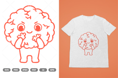 Brain Mascot SVG &amp; Clipart Product Image 1