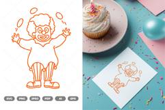 Clown SVG &amp; Clipart Product Image 1