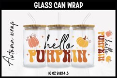 Autumn Glass Wrap Svg,16oz Libbey Wrap, Autumn SVG Glass can Product Image 1