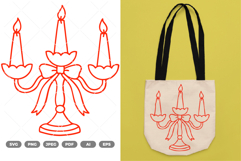 Candles SVG &amp; Clipart Product Image 1