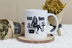 Boss Babe Charm - Empowering Businesswoman PNG Clip Art Product Image 3