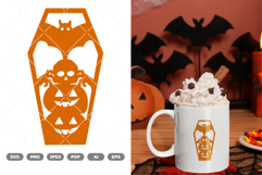 Halloween Coffin SVG &amp; Clipart Product Image 1