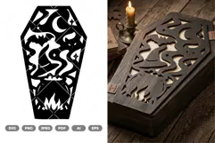 Halloween Coffin SVG & Clipart Product Image 1