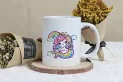 Adorable Baby Rainbow Unicorn Png Clip Art Product Image 3
