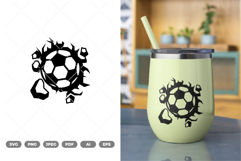 Soccer Balls Wall SVG &amp; Clipart Product Image 1