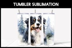 6 Winter Aussie Dog Tumbler Sublimation |Winter Tumbler Product Image 3