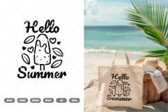 Hello Summer SVG &amp; Clipart Product Image 1