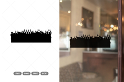 Applause Crowd Silhouette SVG &amp; Clipart Product Image 1