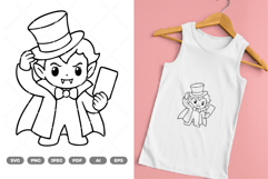 Chibi Vampire SVG &amp; Clipart Product Image 1