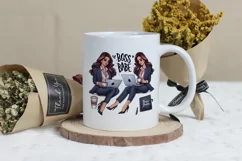 Boss Babe Charm - Empowering Businesswoman PNG Clip Art Product Image 3