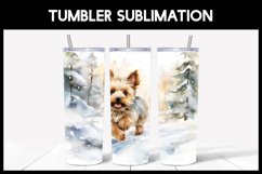 6 Winter Yorkshire Dog Tumbler Sublimation|Winter Tumbler Product Image 5