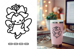 Flower Fairy SVG &amp; Clipart Product Image 1