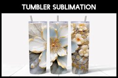 3D Flowers Labrodonite Tumbler Sublimation |3D Tumbler Product Image 5
