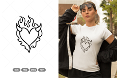 Devil's Heart SVG &amp; Clipart Product Image 1