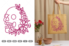 Skull SVG &amp; Clipart Product Image 1