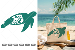 Sea Turtle SVG &amp; Clipart Product Image 1