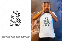 Halloween Gnome SVG &amp; Clipart Product Image 1